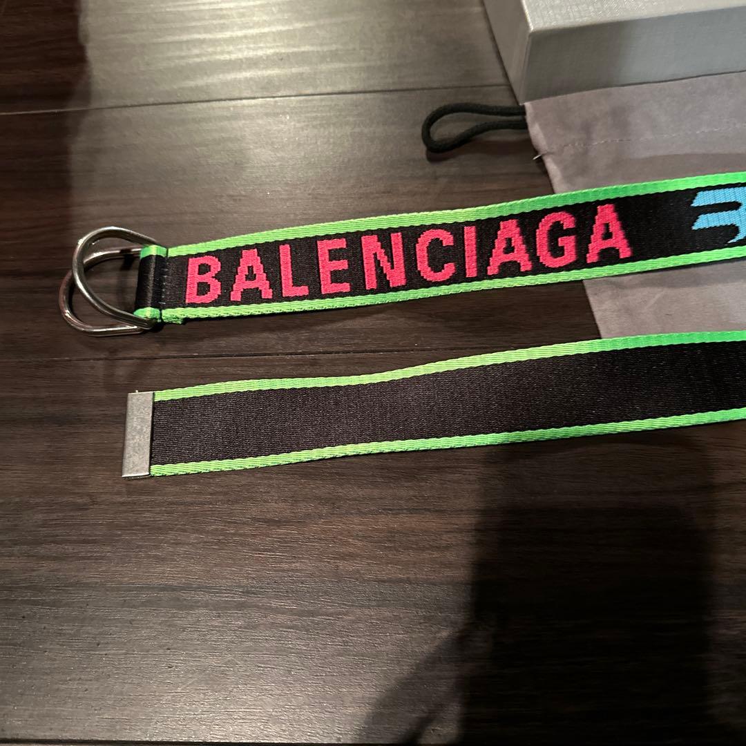 BALENCIAGA ベルト 黒・緑・ピンク