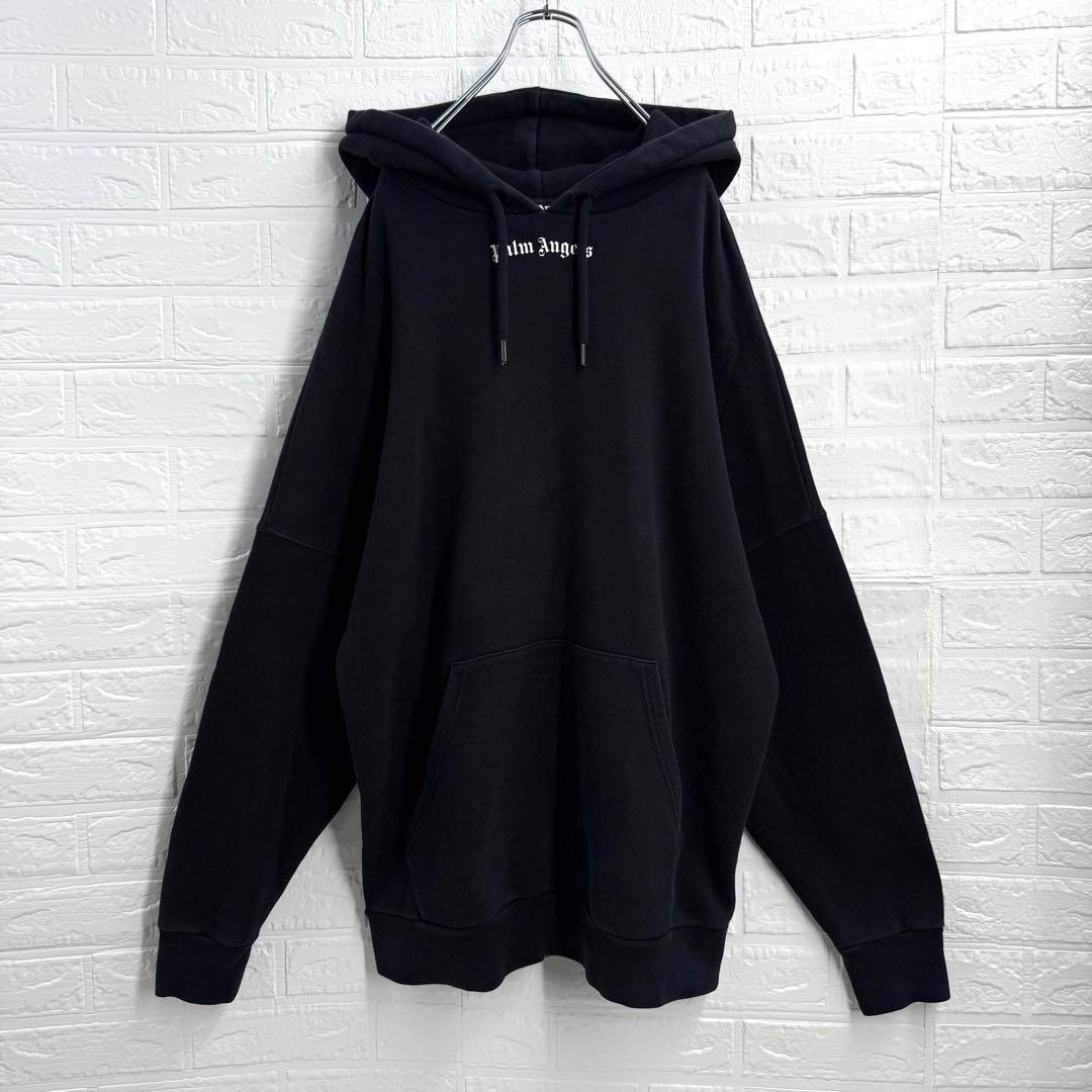 【超人気モデル】パームエンジェルス バックアーチロゴ オーバーサイズ パーカーM