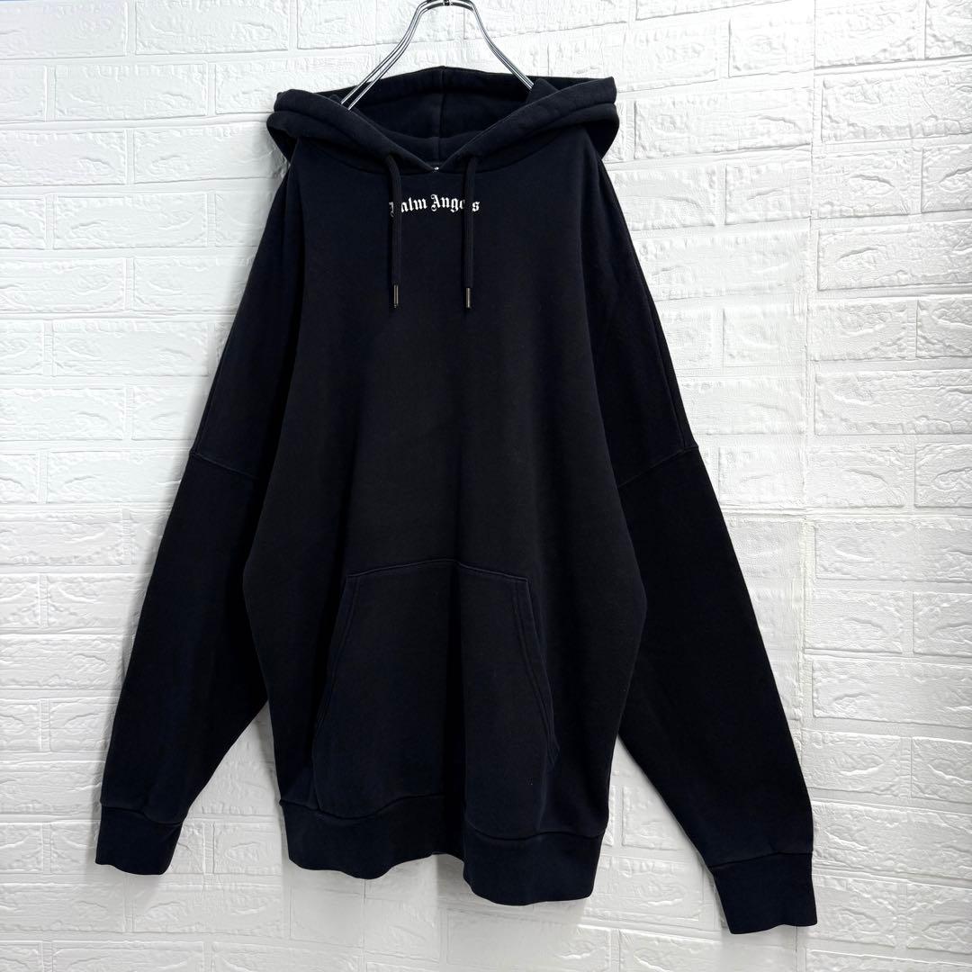 【超人気モデル】パームエンジェルス バックアーチロゴ オーバーサイズ パーカーM
