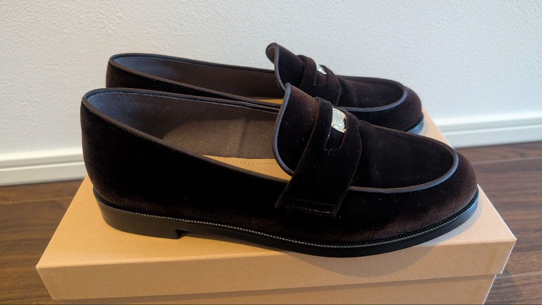 OHGA ダークブラウン ローファー