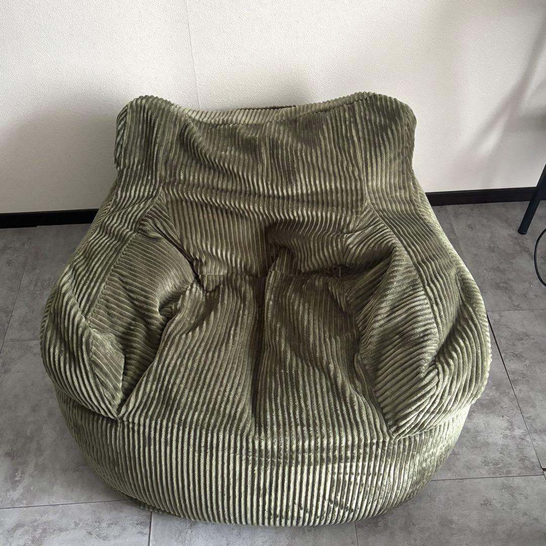 LOOSY HUGME 1人掛けビーズソファ オリーブ