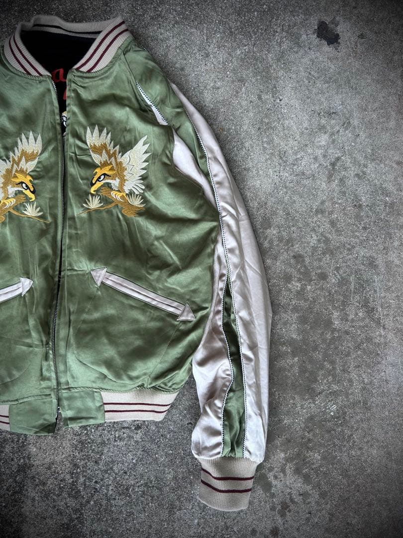 5日22時まで限定価格！ 希少Mサイズ　50年代別珍A.B面ビンテージスカジャン