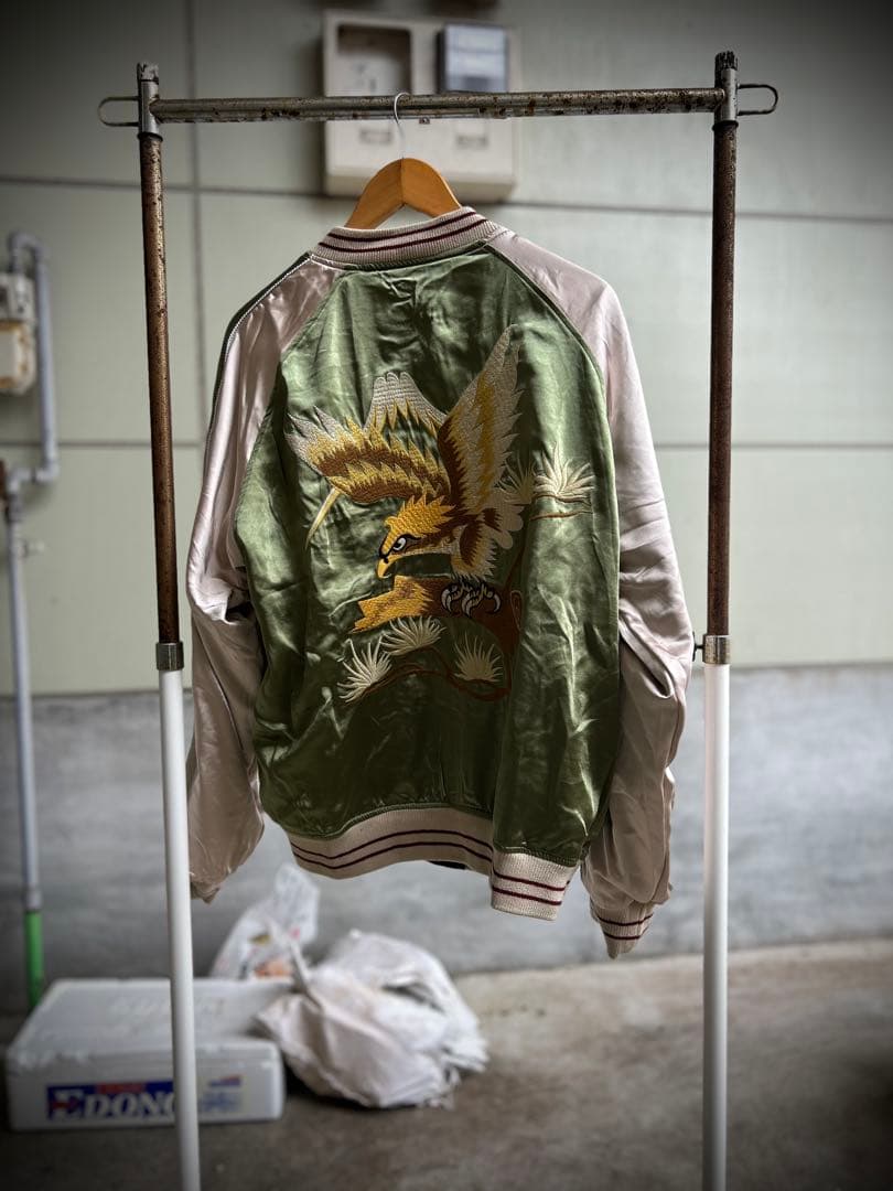 5日22時まで限定価格！ 希少Mサイズ　50年代別珍A.B面ビンテージスカジャン