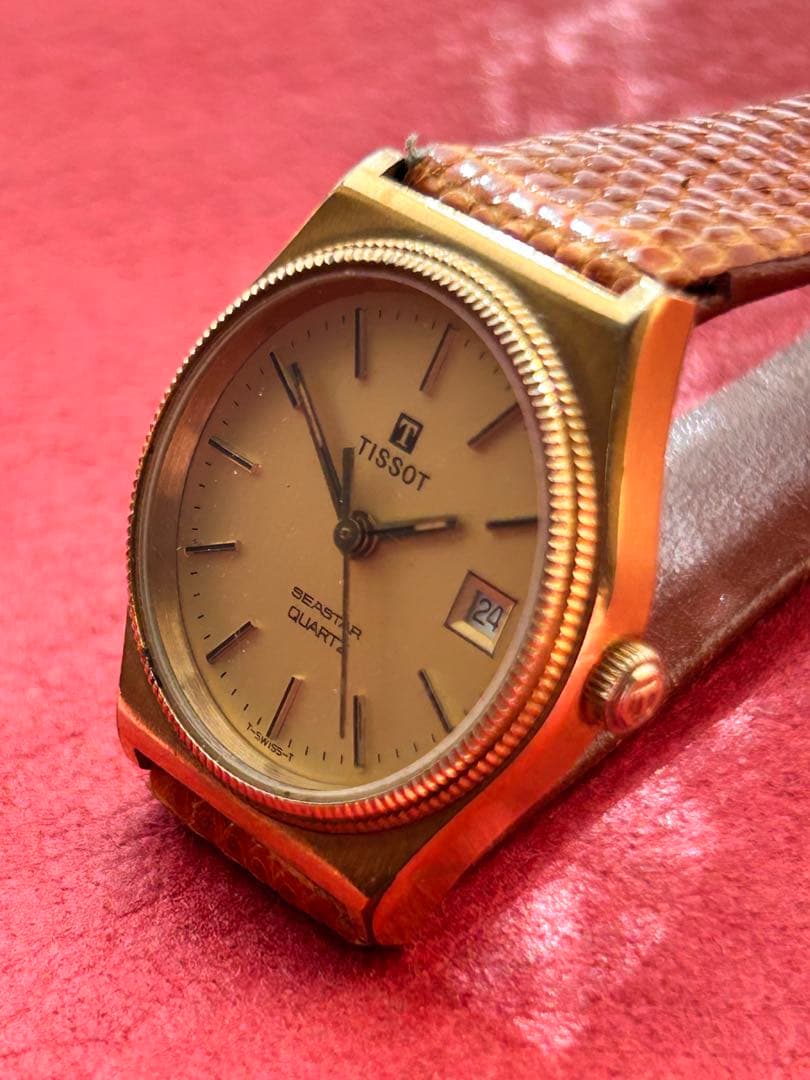 TISSOT ティソSeastar Quartz 新品電池、ベルト交換済み