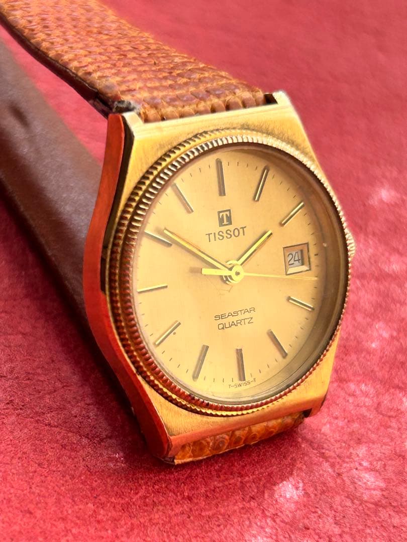 TISSOT ティソSeastar Quartz 新品電池、ベルト交換済み