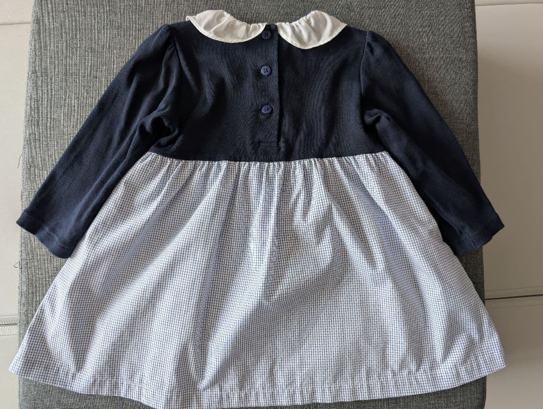 ハイブランドまとめ　犬の刺繍付きワンピース 90cm