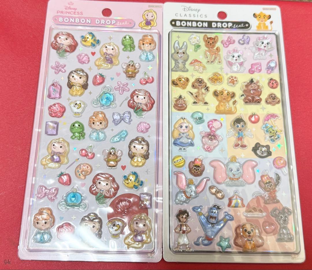 【正規品】ボンボンドロップシール ディズニー プリンセス＋クラシックセット