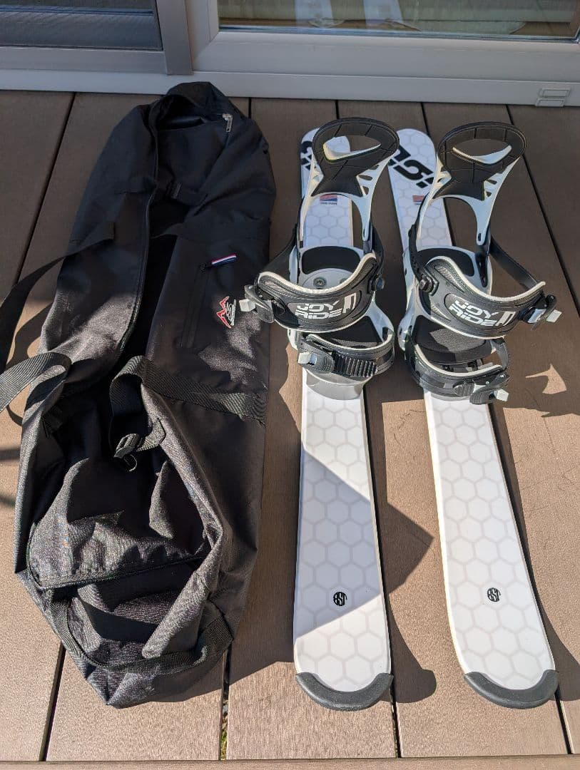 JOYRide　ショートスキー スノボバイン仕様 バッグ付き