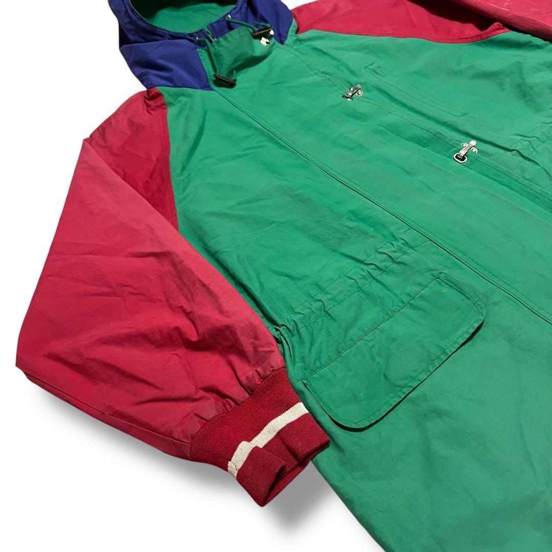 90s ポロラルフローレン マウンテンパーカー クレイジーパターン デッキフック