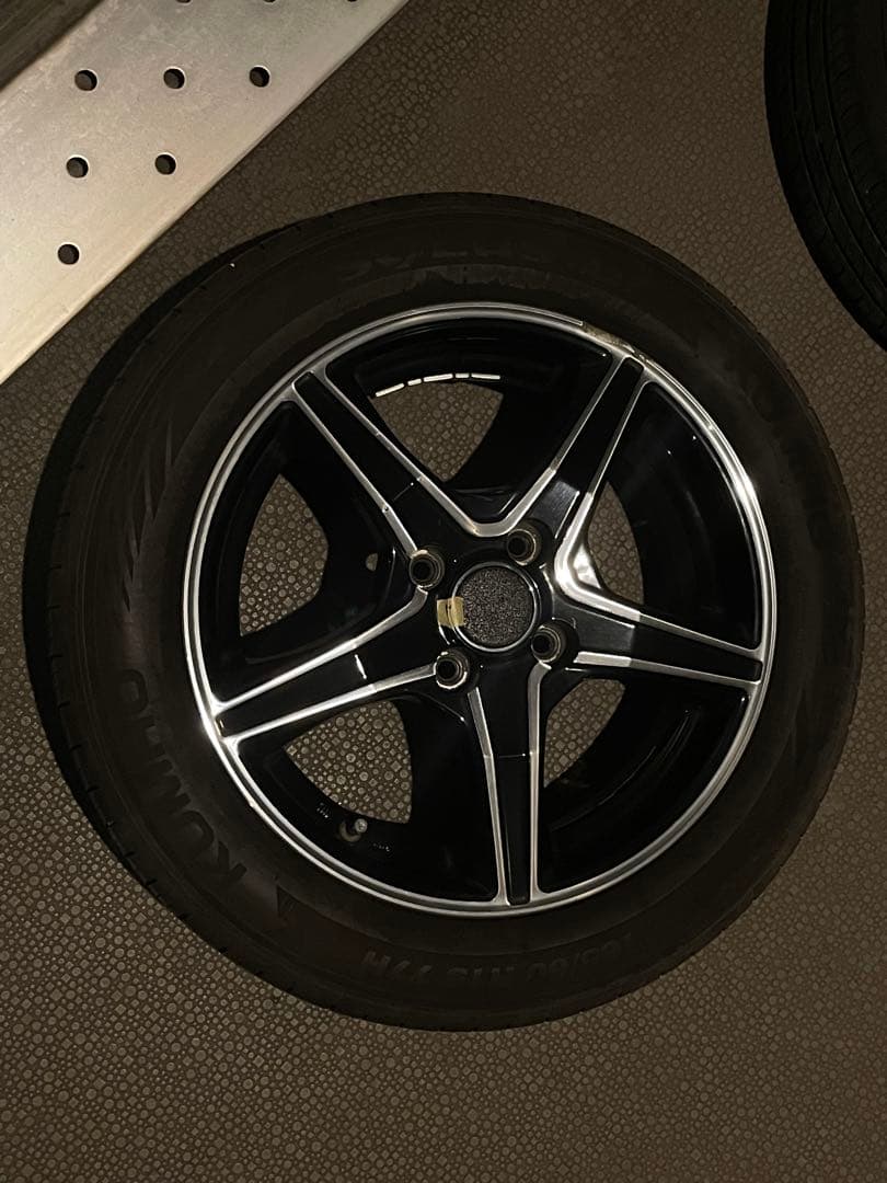 5スポークホイールセット 165/60R15