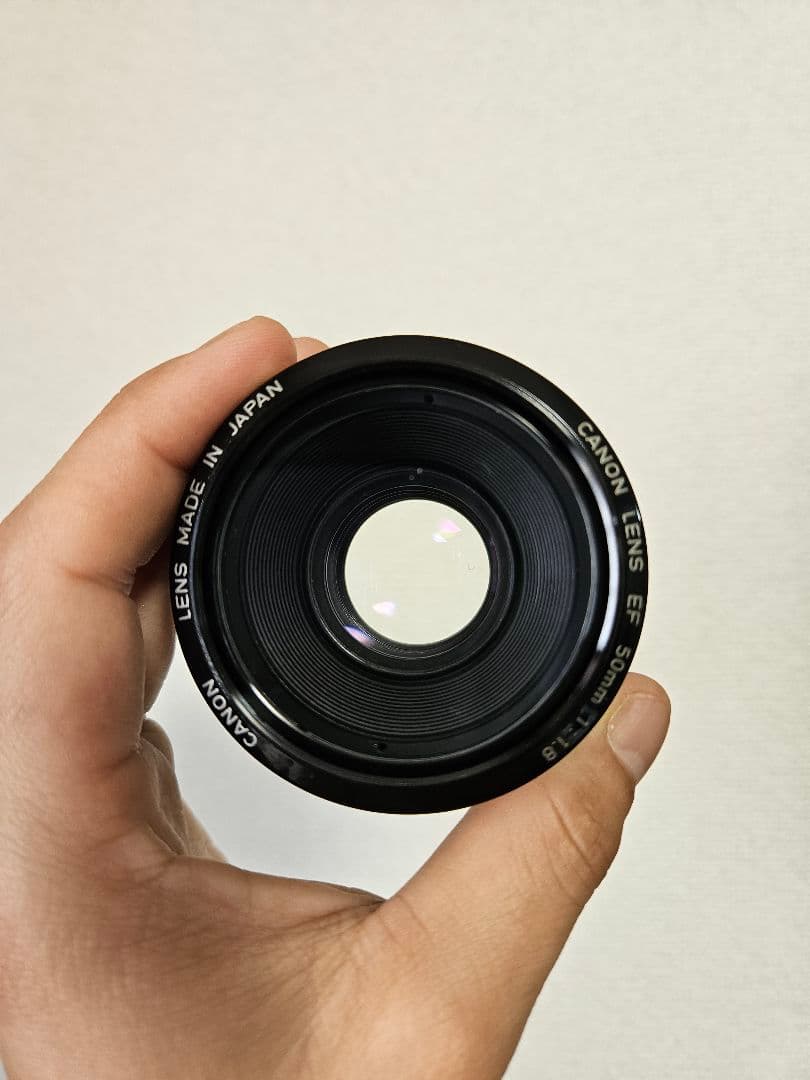 希少　作例あり　Canon 50mm F1.8 レンズ 日本製　初代撒き餌レンズ