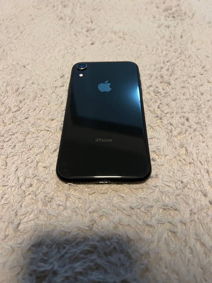 Apple iPhone XRブラック 64GB 本体 ガラスフィルム付き