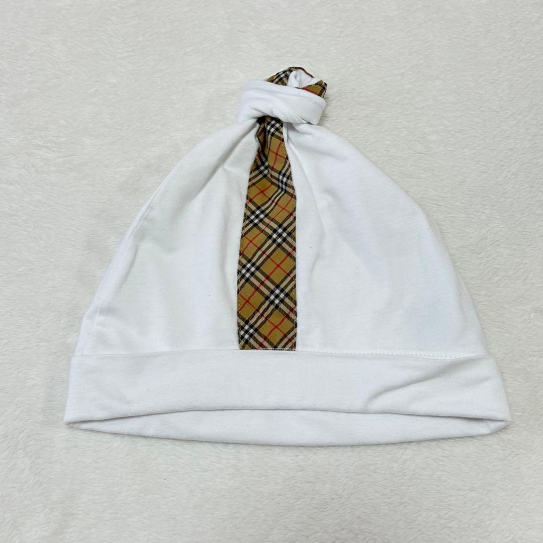 新品タグ付き　バーバリー　チェックトリム　コットン　スリーピース　ベビー