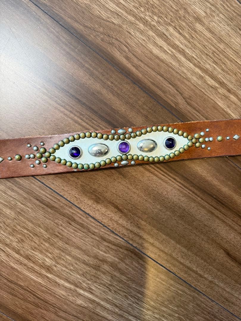 ウルフズヘッド　　スタッズ瓢箪ベルト　34
