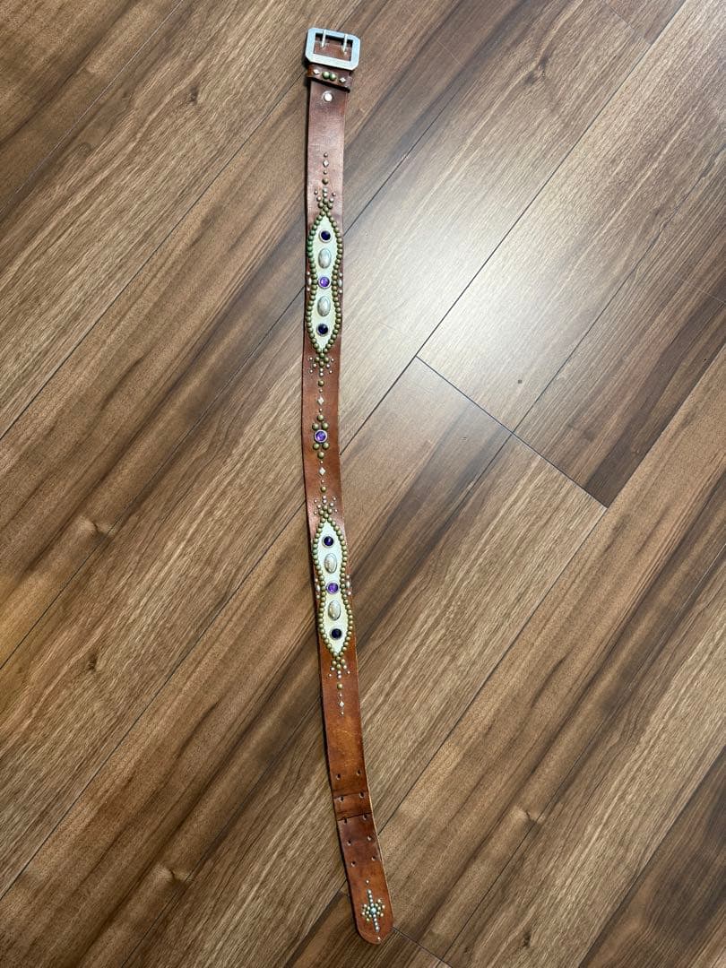 ウルフズヘッド　　スタッズ瓢箪ベルト　34