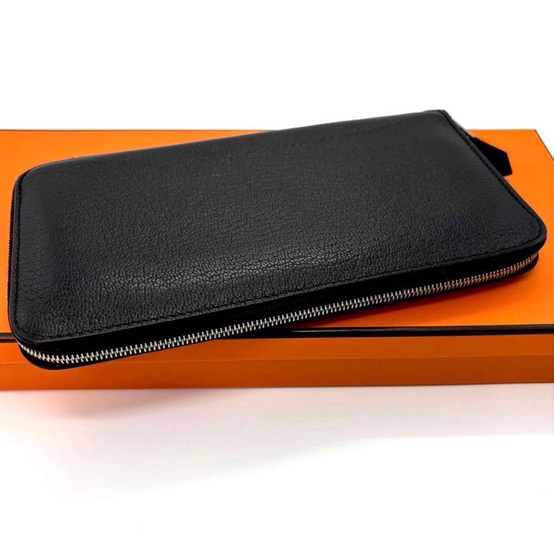 HIRO HERMES エルメス アザップロング 黒 オールレザー ブラッ