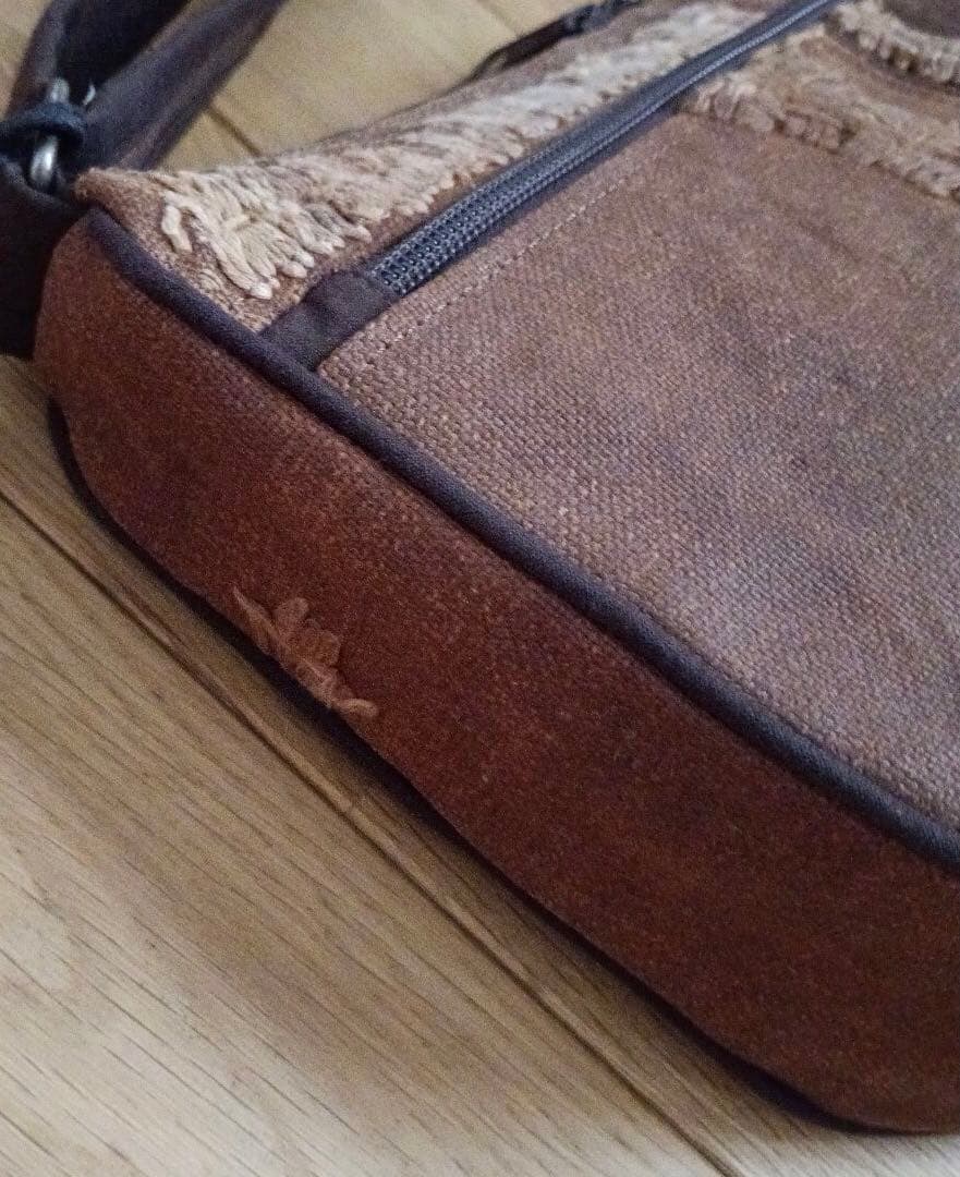 古布酒袋　ショルダーバッグ　1点物　ハンドメイド　時代物