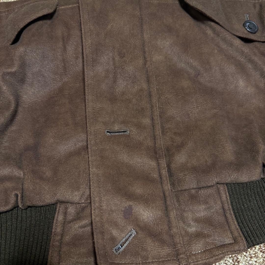 simple life 短丈　スエードレザー　スウィングトップ　ハリントン　中綿