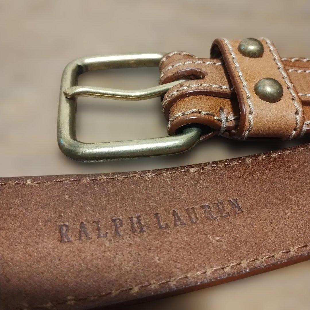 デッドストック肉厚RALPH LAURENラルフローレンレザーベルト