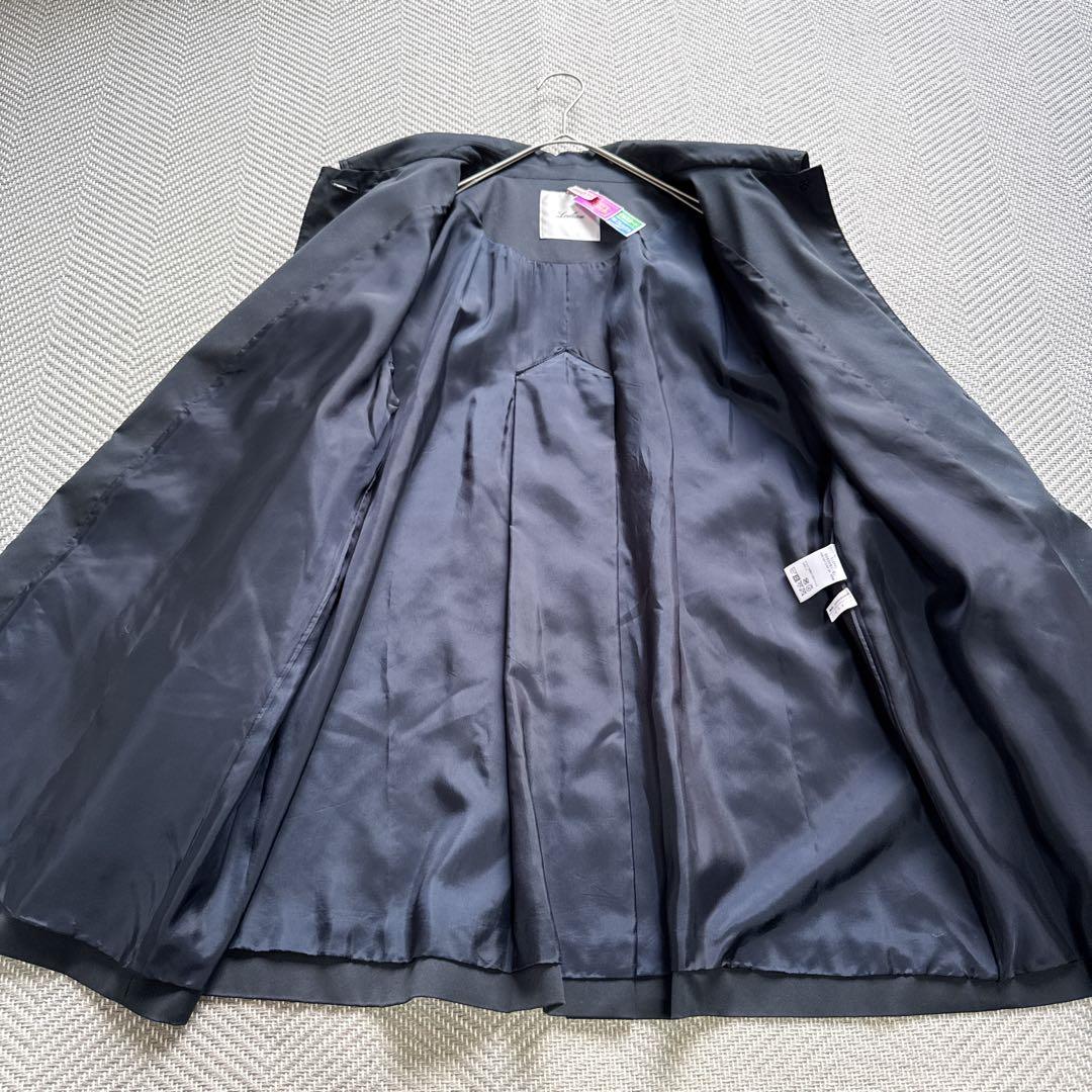 極美品 レリアン 現行モデル モッズコート フード ネイビー 大きいサイズ3XL