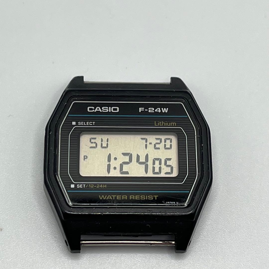 超レア！1980年代 CASIO カシオ デジタル文字盤 F-24W 電池交換済