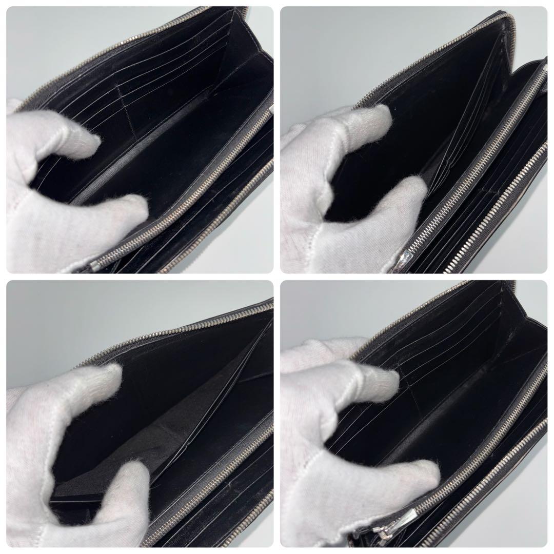 ✨美品✨　バレンシアガ 長財布 エブリデイ ロゴプリント ブラック　希少　黒