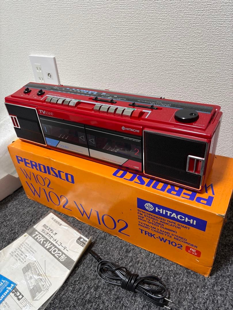 【新品・未使用】日立 パディスコ TRK-W102 レッド 倉庫保管品 箱説付