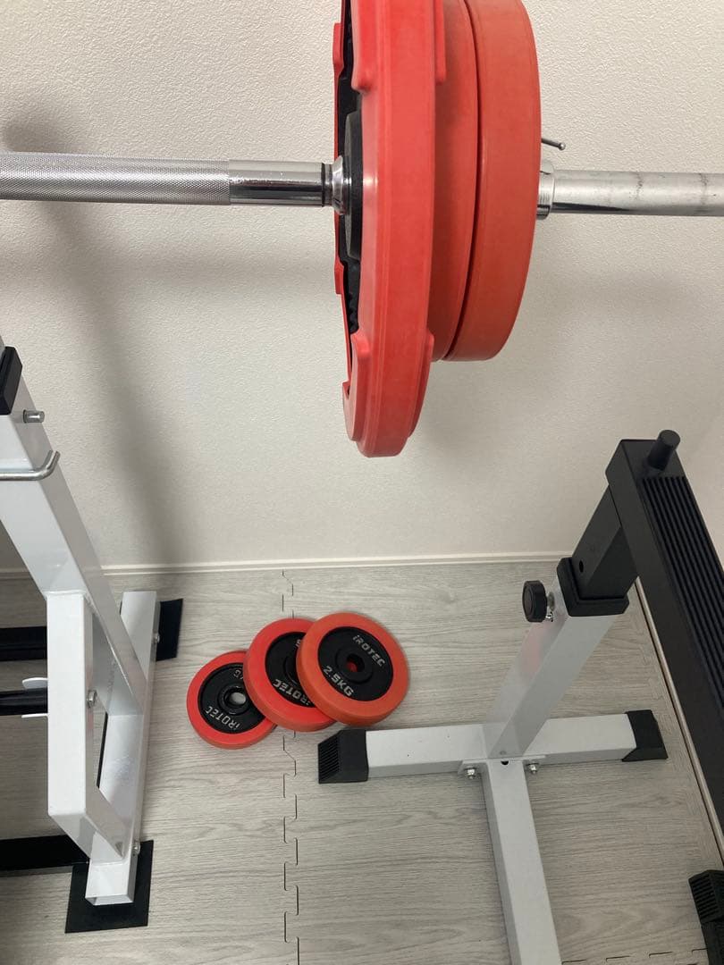 ベンチプレスセット セーフティバー付き 65kg 別ダンベル10kg