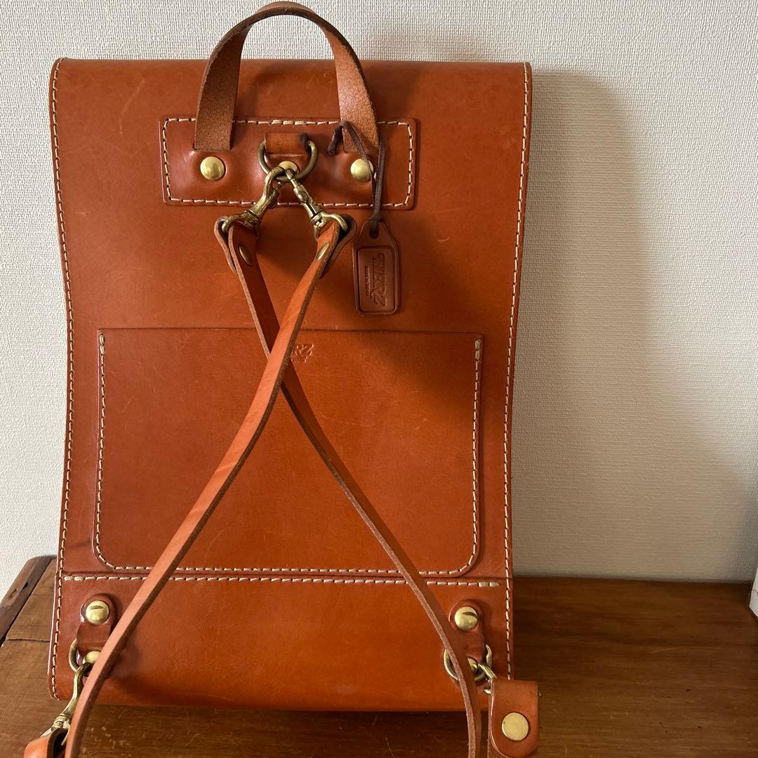 HERZ レザーリュック　ブラウン