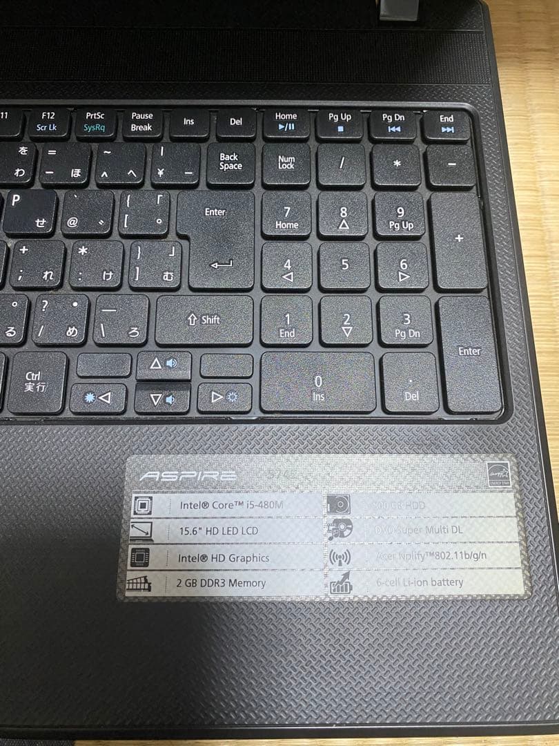 その他ノートPC本体 ACER ASPIRE 5742