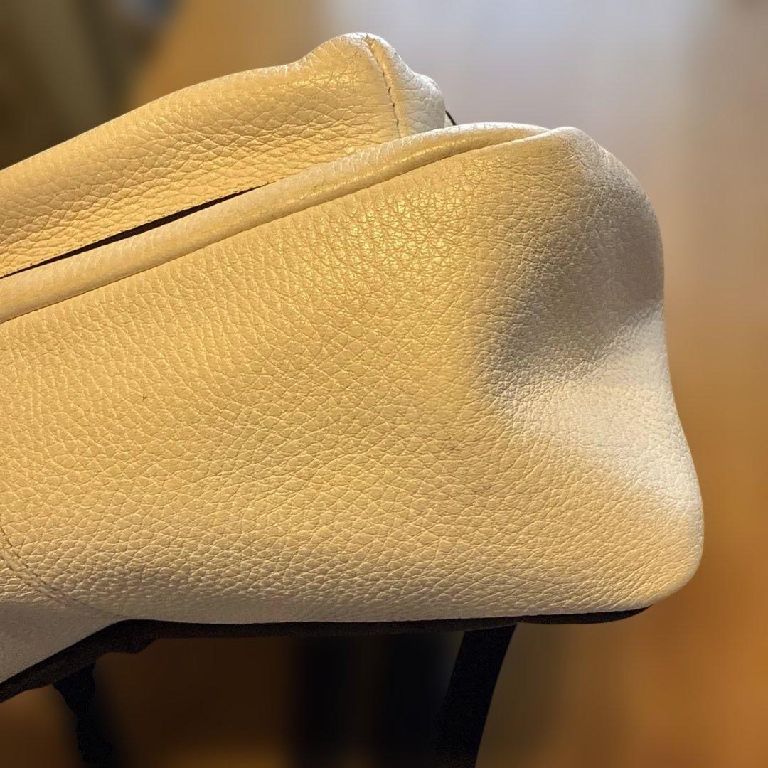 お値下げご相談ください　COACH ホワイト　レザー　リュック　バックパック