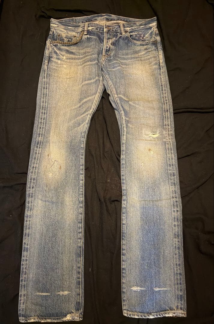 hysteric glamourライトブルーダメージデニムパンツ