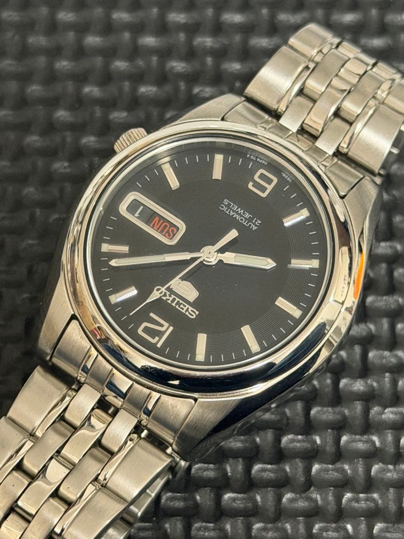 SEIKO5 メンズ腕時計 自動巻き 裏スケ 7S26-01V0
