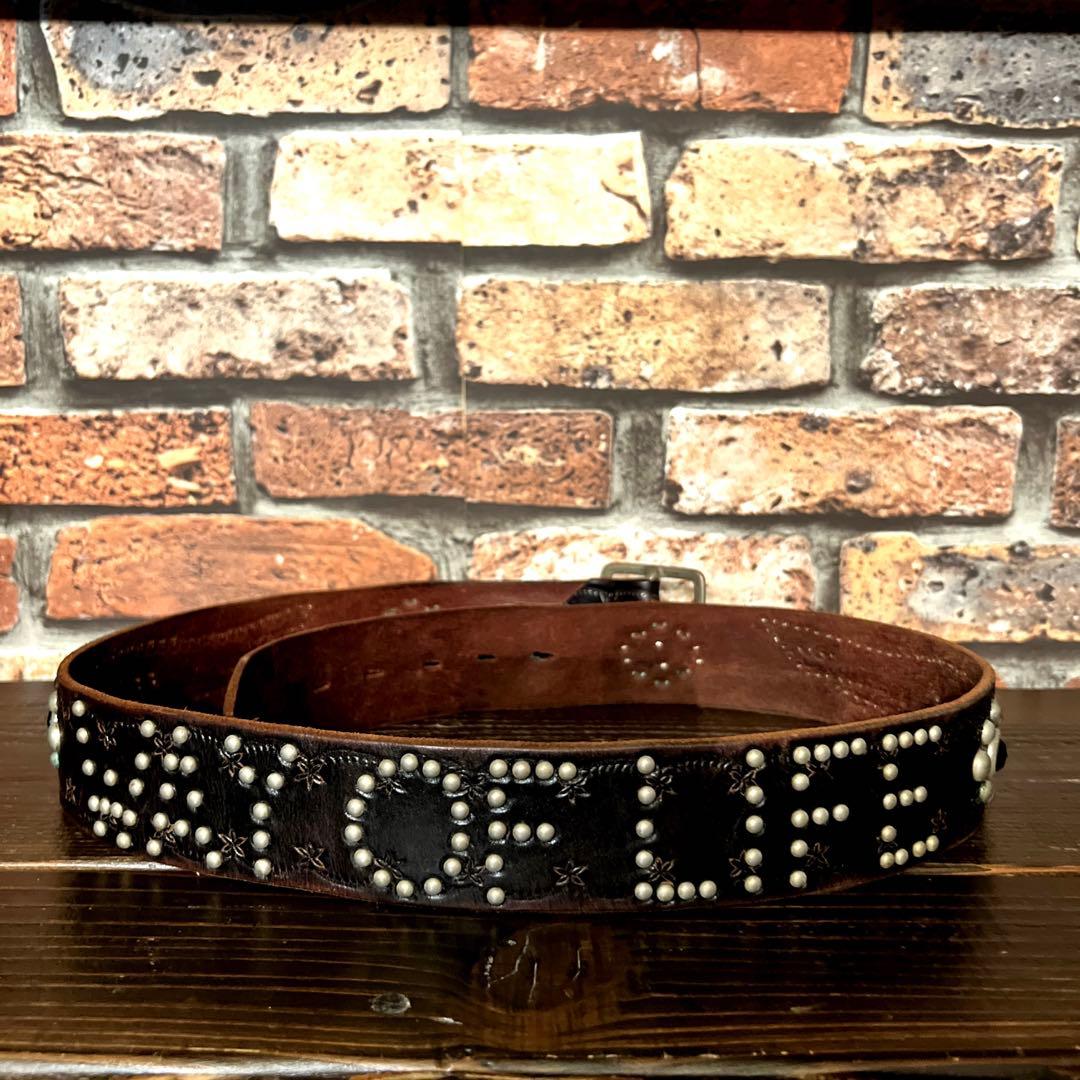 古着Lサイズ RATS WAY OF LIFE スタッズ レザーベルト