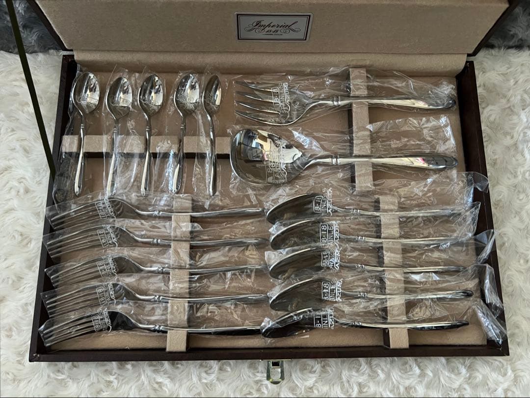 【専用】アズマ　カトラリーセット　インペリアル 18-18ディナーセット　22本