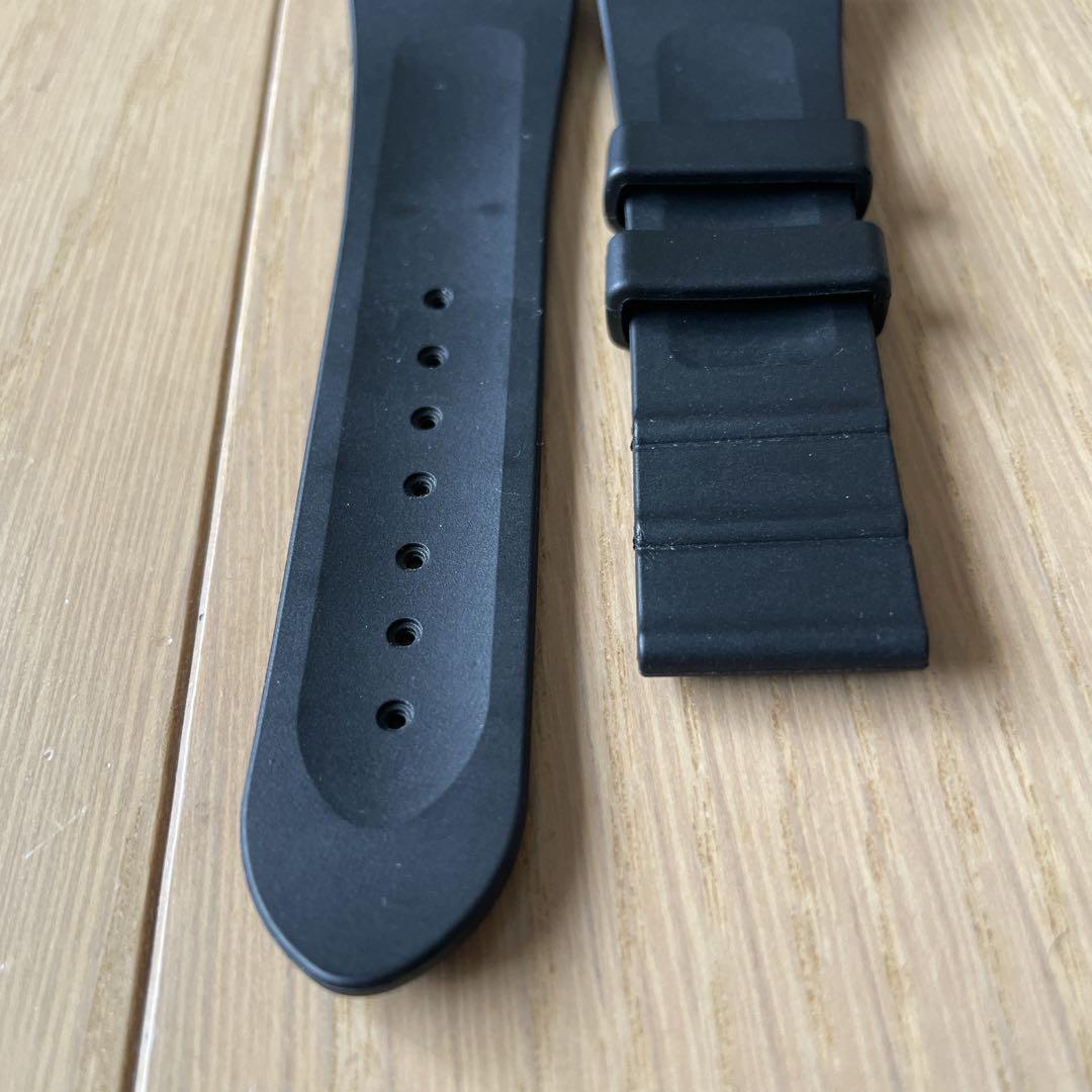 エドックスEDOX ラバーストラップDバックル用クロノオフショア1 中古ブラック