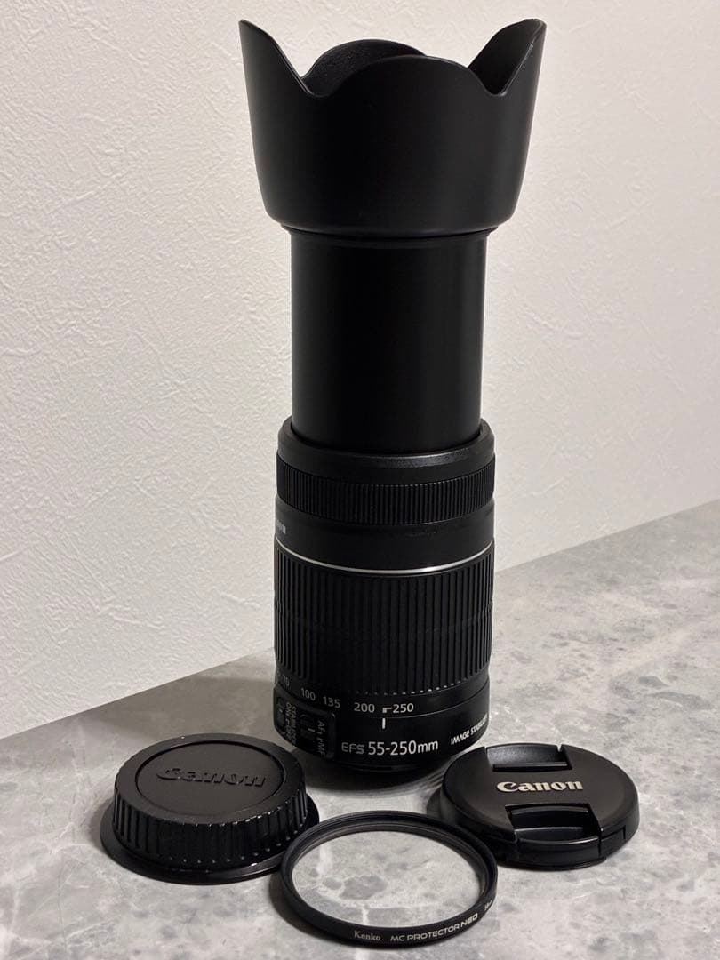 ⭐️美品⭐️ Canon EF-S 55-250mm IS II フード付望遠レンズ
