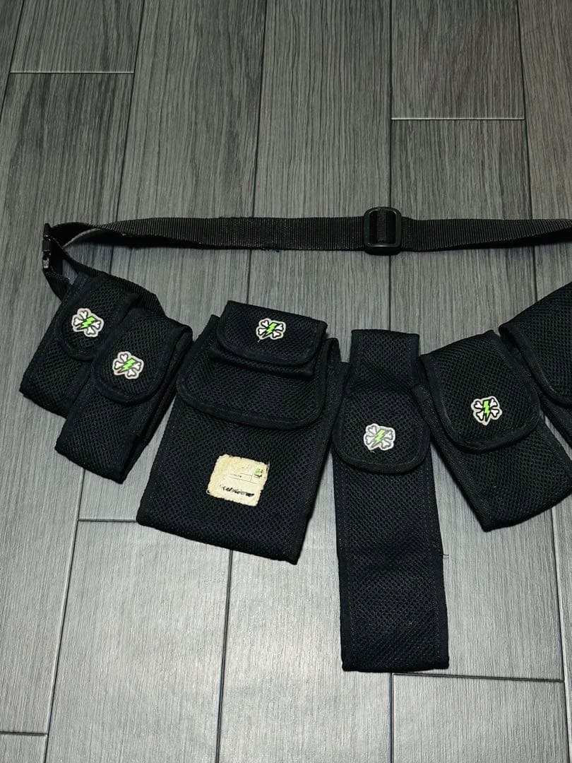 アンダーカバー ボーンサンダーワッペン 6連ウエストポーチ ウエストバッグ