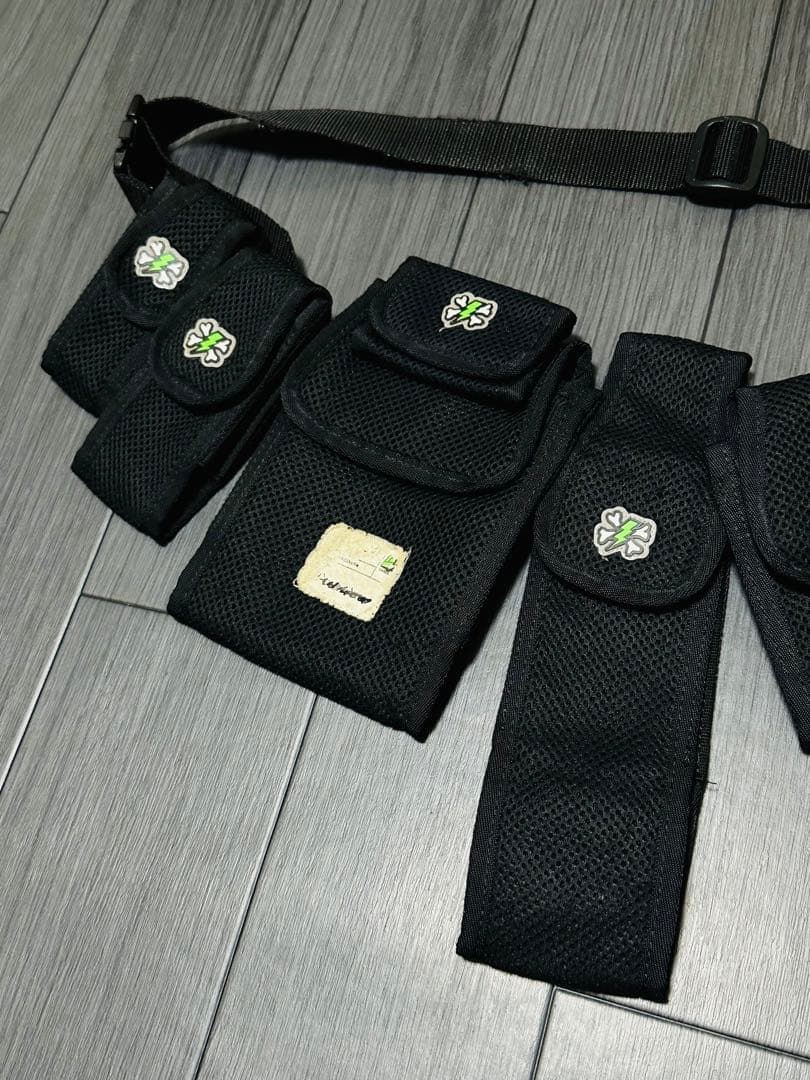 アンダーカバー ボーンサンダーワッペン 6連ウエストポーチ ウエストバッグ