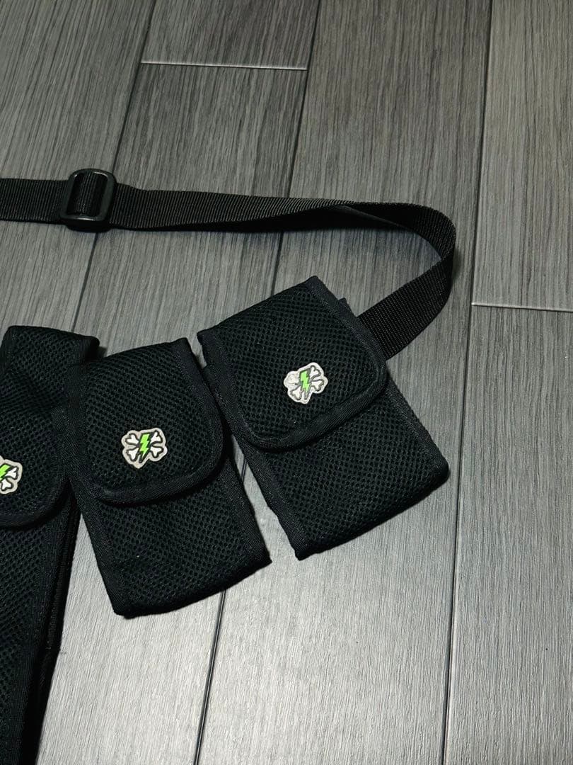 アンダーカバー ボーンサンダーワッペン 6連ウエストポーチ ウエストバッグ