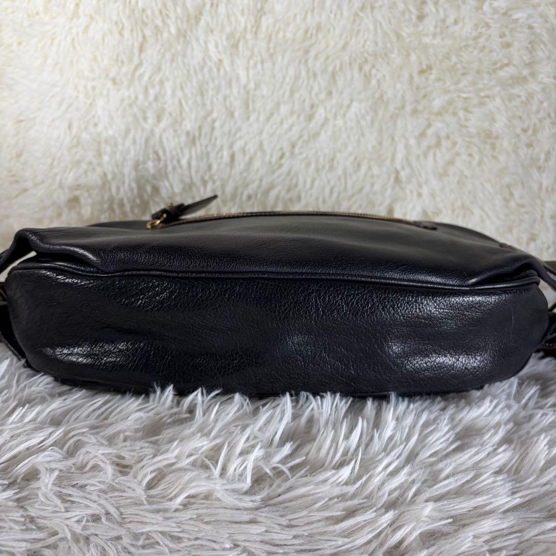 s*)様 未使用級●土屋鞄　アルマス バッファローボディーバッグ　ネイビー