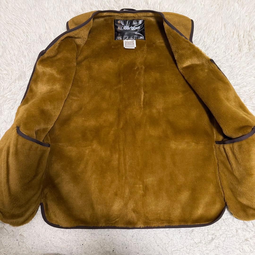未使用級XLサイズ相当　バブアー　ボアライナー　ベスト　42サイズ　ブラウン