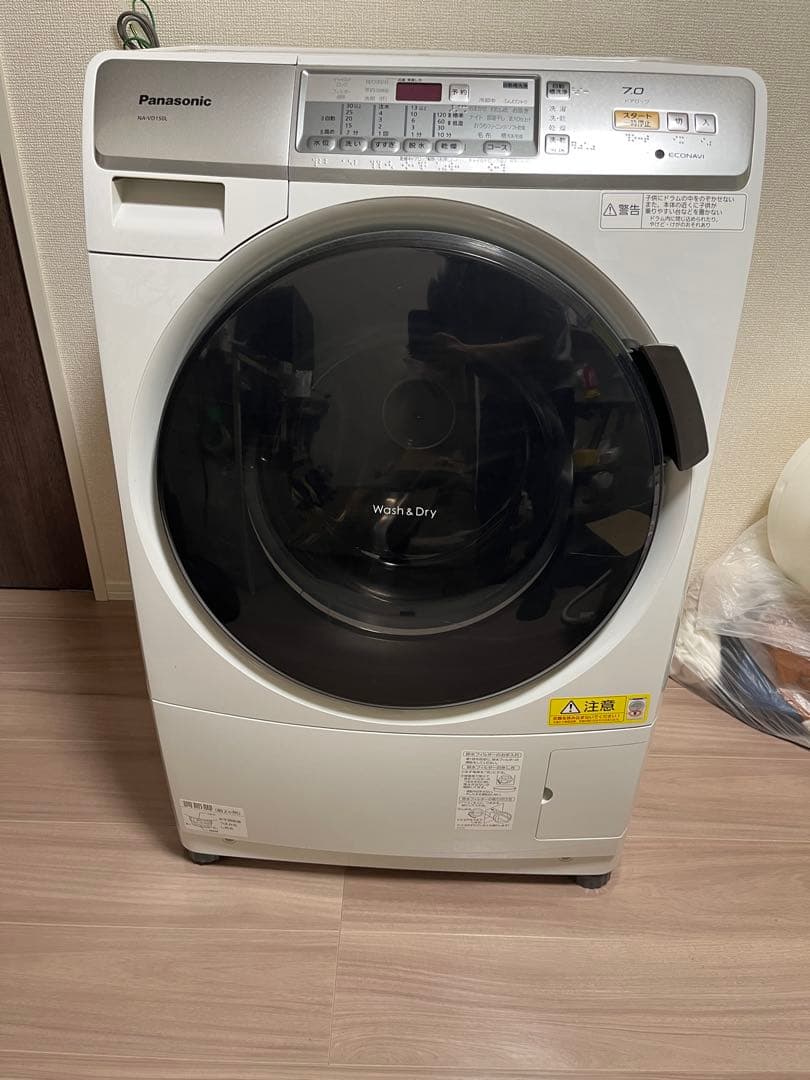 【設置込み】Panasonic ドラム式洗濯乾燥機 7kg NA-VD150L