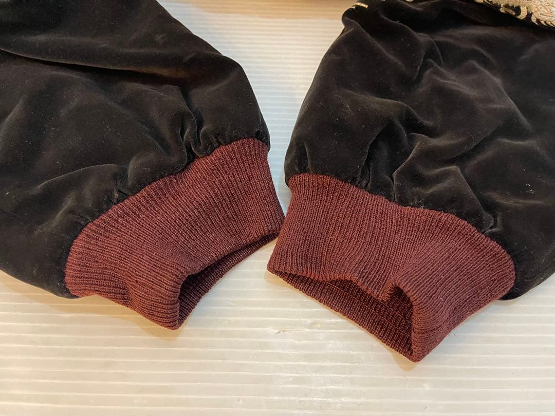 ベロア スカジャン USパラトルーパー パラシュート部隊 刺繍