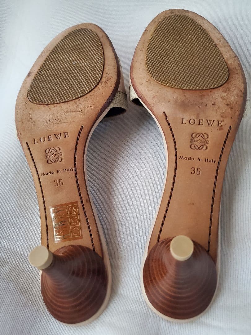 値下11500→　 ロエベ　ベージュ ミュール