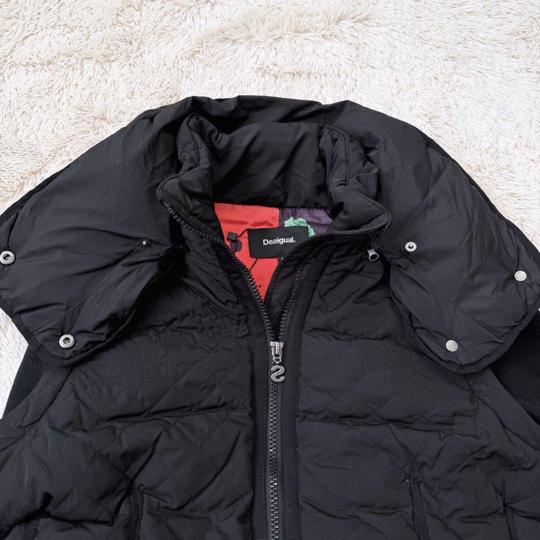 新品✨訳ありDesigual デシグアル 4way 中綿ジャケット42