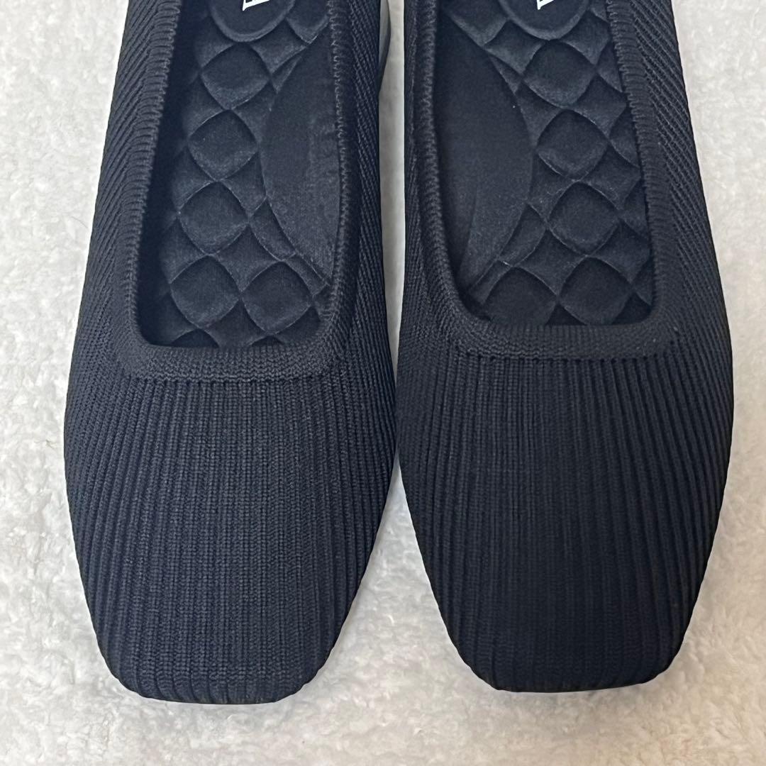 【VIVAIA】パンプス ブラック スクエアトゥ チャンキーヒール