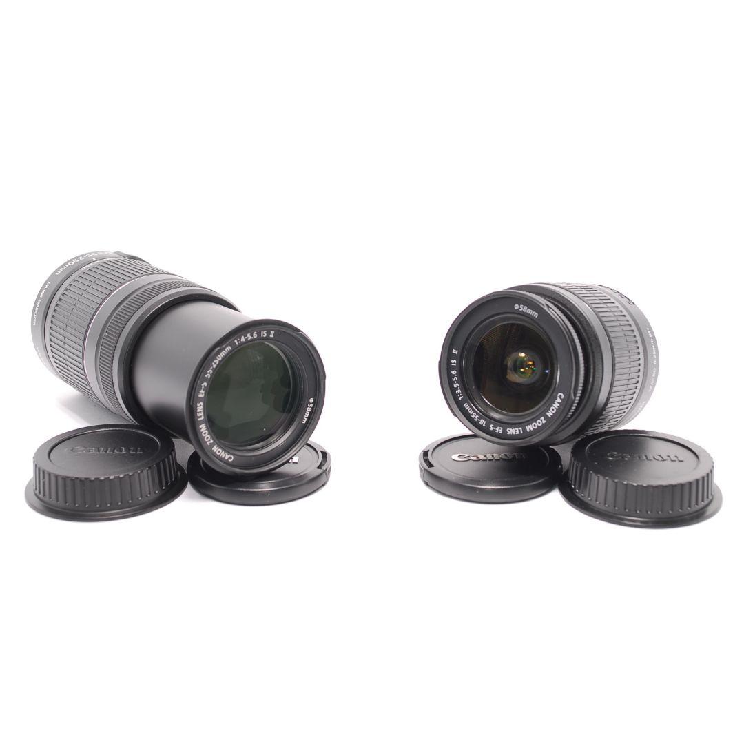 ❤即購入1000円OFF❤ Canon Kiss X9 手ブレ補正 ダブルレンズ