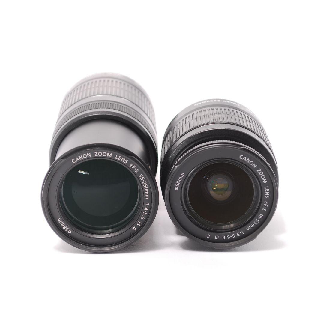 ❤即購入1000円OFF❤ Canon Kiss X9 手ブレ補正 ダブルレンズ