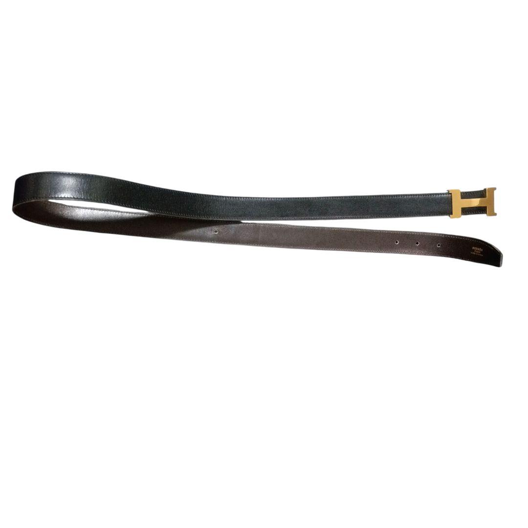 ✨HERMES Constance Hロゴ R◯刻印 フランス製 黒 濃茶